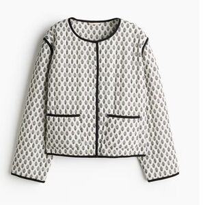 H&M Patterned Quilted Jacket